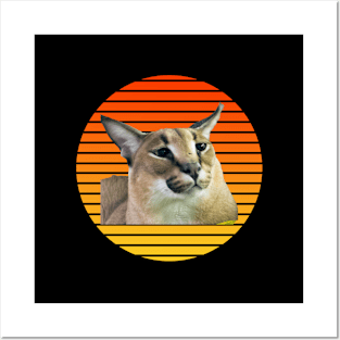 Big Floppa My Beloved Caracal Meme Posters and Art